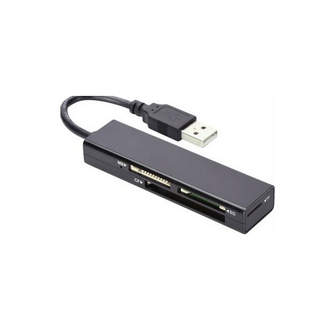 Czytnik Kart Pamięci 4 gniazda Compact Flash, SD Card, Micro SD / SDHC Card, Memory Stick USB 2.0