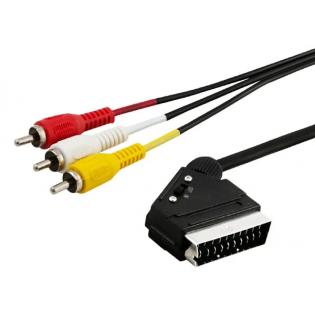 Kabel EURO (SCART)- 3xRCA...