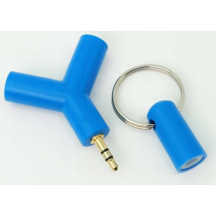 Splitter Adapter jack 3,5mm męski na 2x3,5mm jack żeński