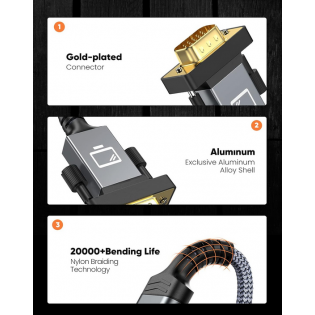 Kabel HDMI do VGA 1080P...