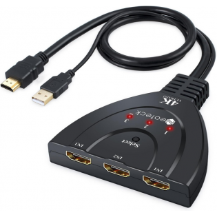 Switch HDMI 4K z 3 Portami HDMI Zasilany przez Kabel USB