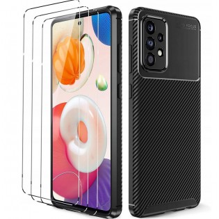 Etui do Samsung Galaxy A52 i Trzy Szkła Plecki