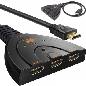 ROZDZIELACZ HDMI 3 porty 4K...